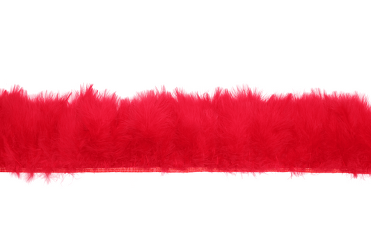 5-7" Marabou Puff Yards H72 Red