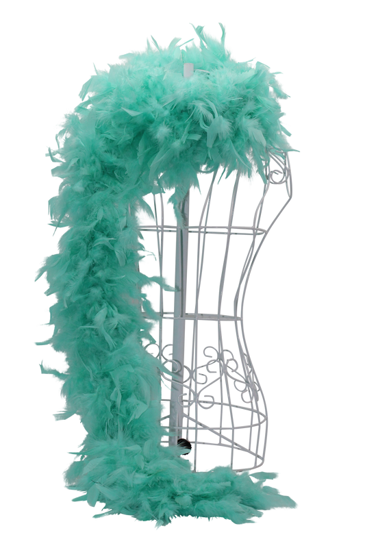 Feather Boa Chandelle H115 Tiffany Blue