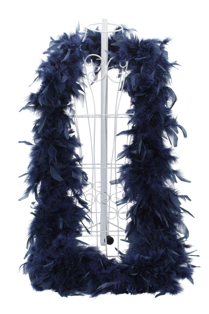 Feather Boa Chandelle H24 Navy Blue