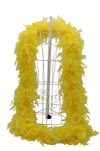 Feather Boa Chandelle H36 Yellow