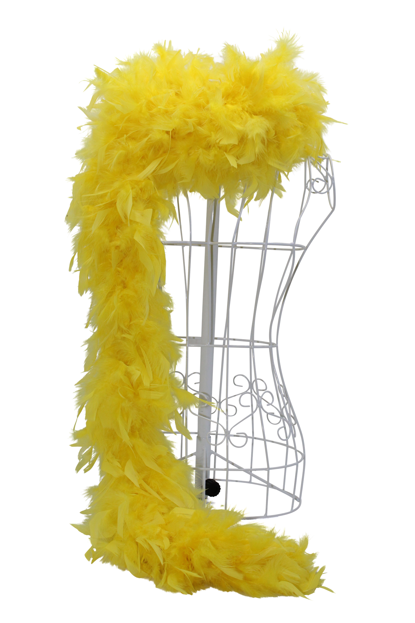 Feather Boa Chandelle H36 Yellow