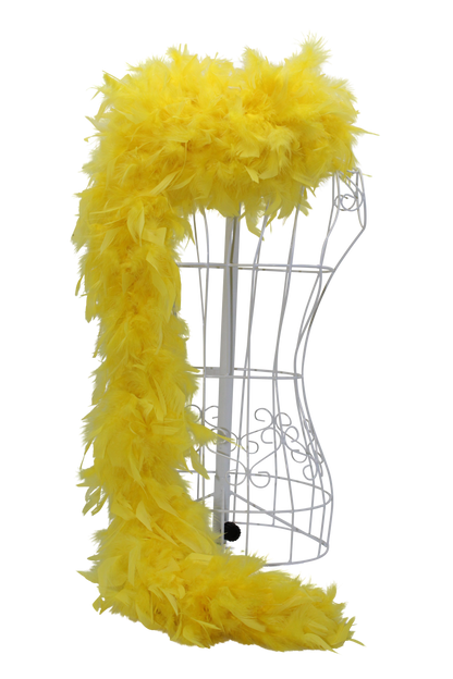 Feather Boa Chandelle H36 Yellow