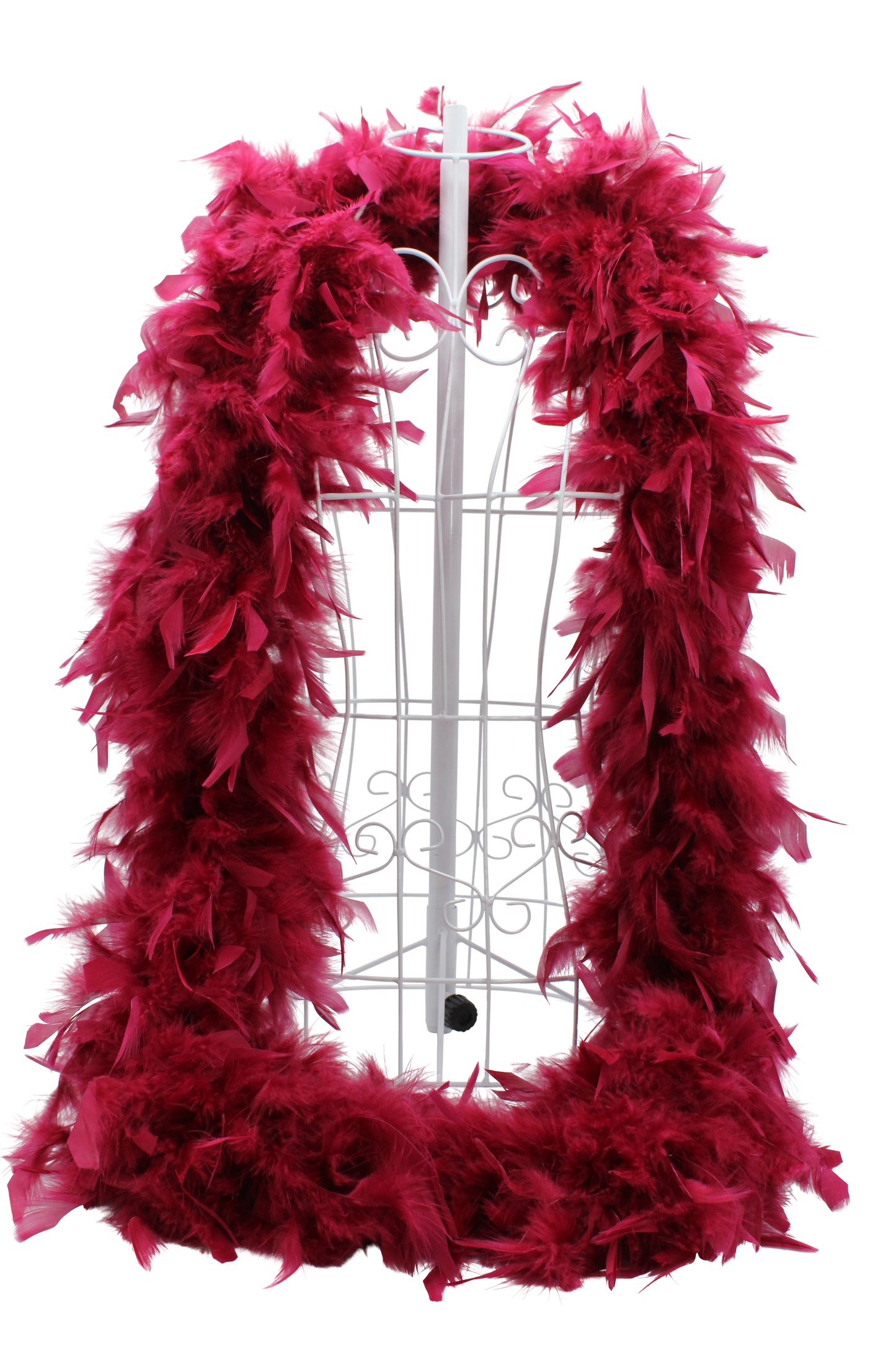 Feather Boa Chandelle H57 Cranberry