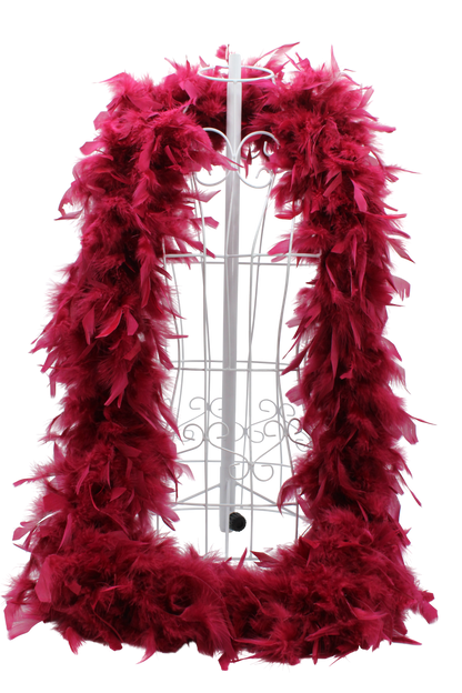 Feather Boa Chandelle H57 Cranberry