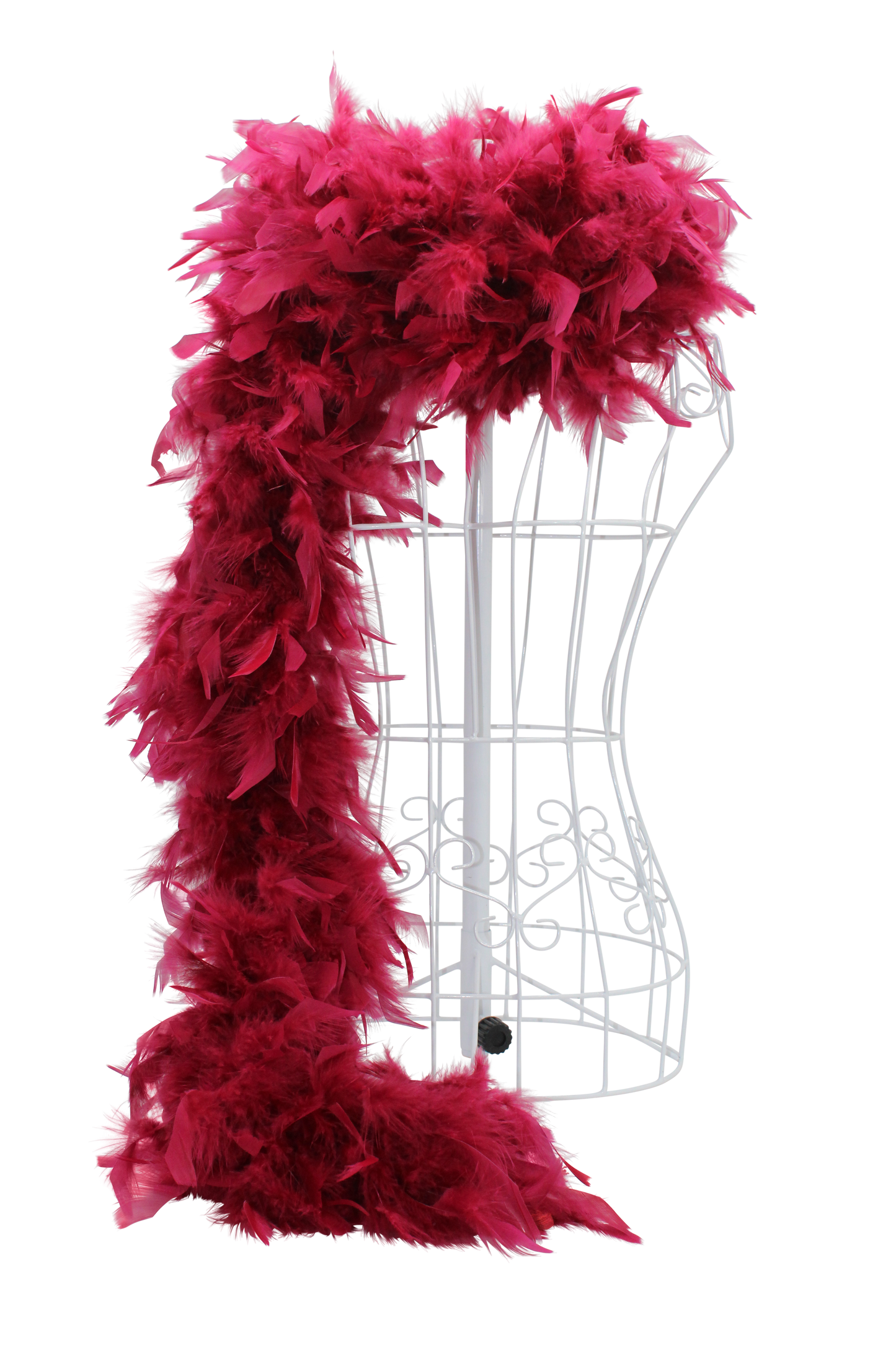 Feather Boa Chandelle H57 Cranberry