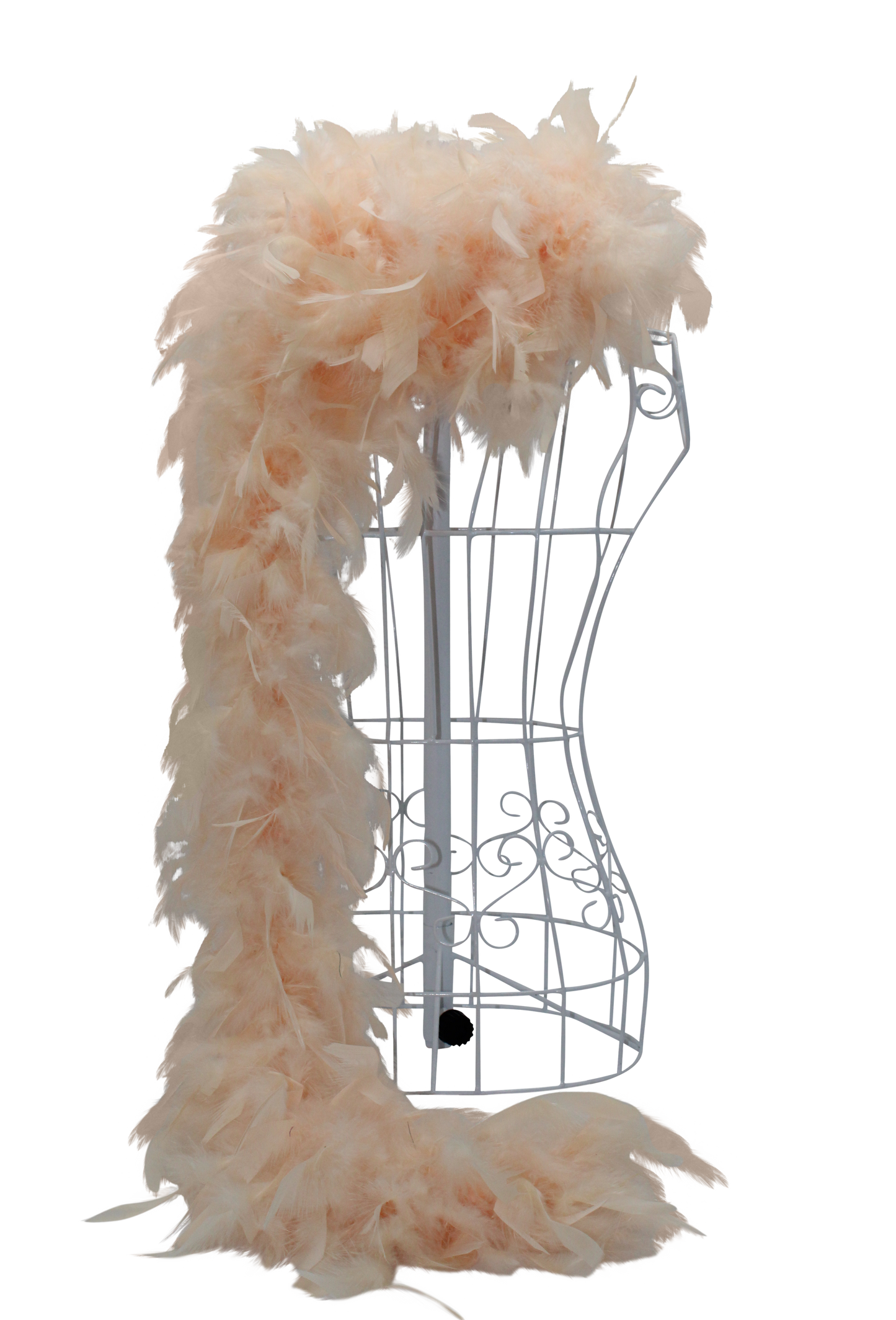 Feather Boa Chandelle H58 Apricot