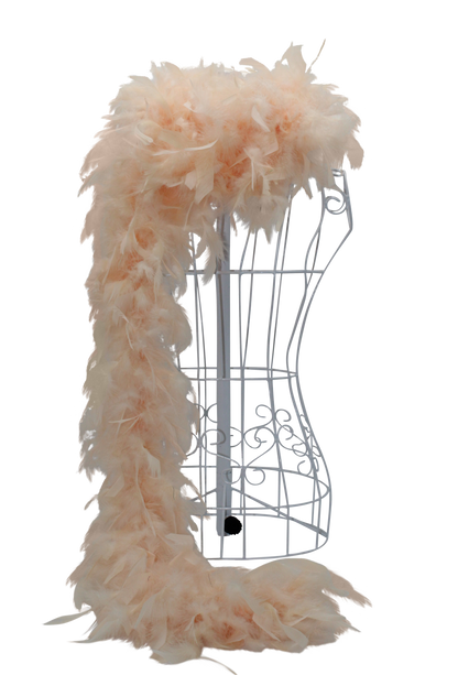 Feather Boa Chandelle H58 Apricot