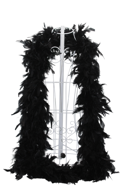 Feather Boa Chandelle H80 Black