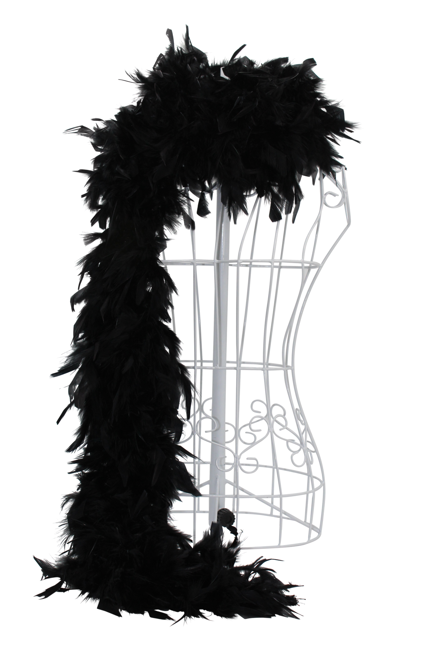 Feather Boa Chandelle H80 Black