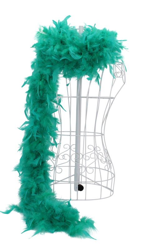 Feather Boa Chandelle H87 Aquamarine