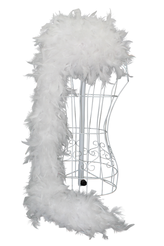 Feather Boa Chandelle H81 White