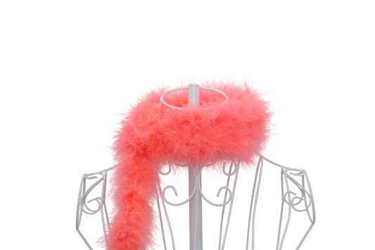 Feather Boa Marabou H111 Coral 2 Yrds