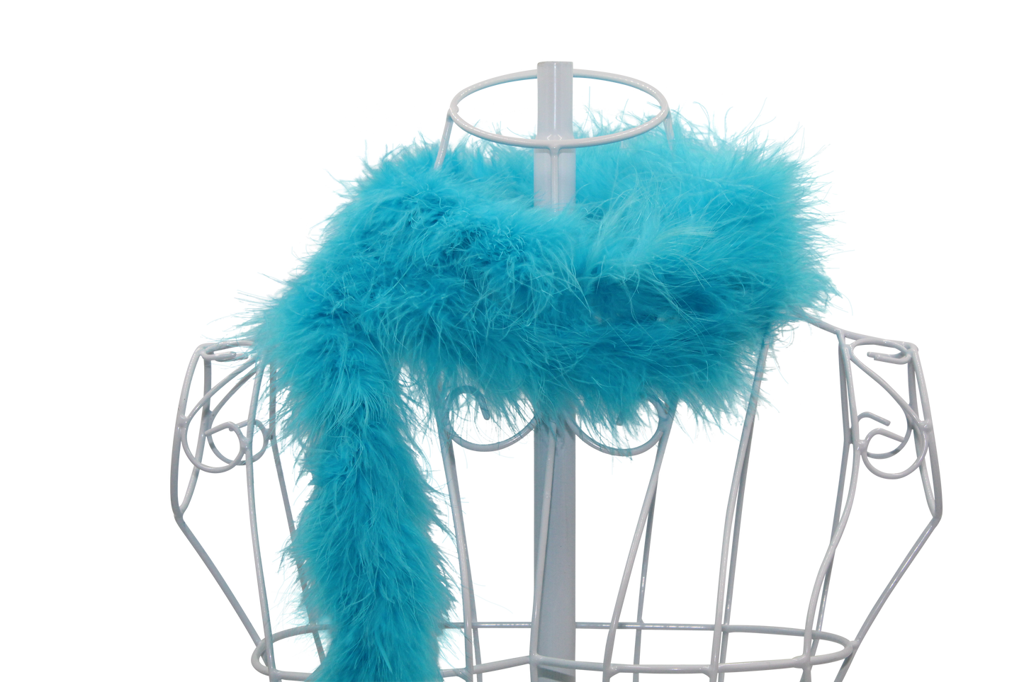 Feather Boa Marabou H12 Aqua Blue 2 Yrds