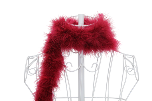 Feather Boa Marabou H57 Cranberry 2 Yrds