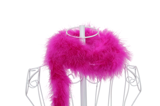 Feather Boa Marabou H70 Fuschia 2 Yrds