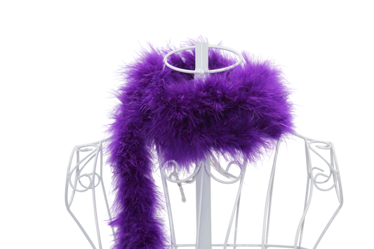 Feather Boa Marabou H75 Purple 2 Yrds