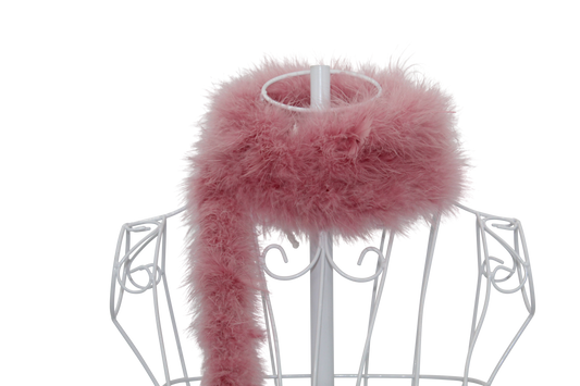 Feather Boa Marabou H85 Dusty Rose 2 Yrds