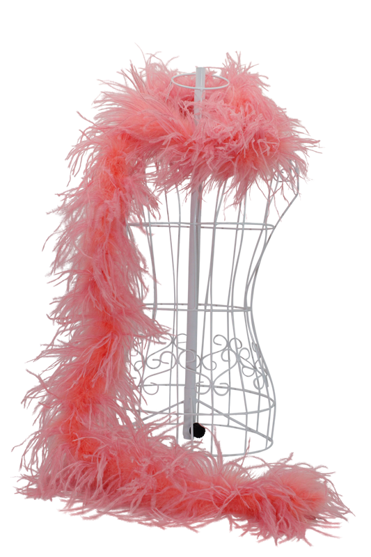 Feather Boa Ostrich H111 Coral