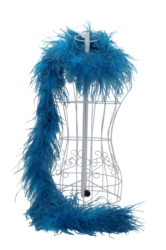 Feather Boa Ostrich H100 Turquoise