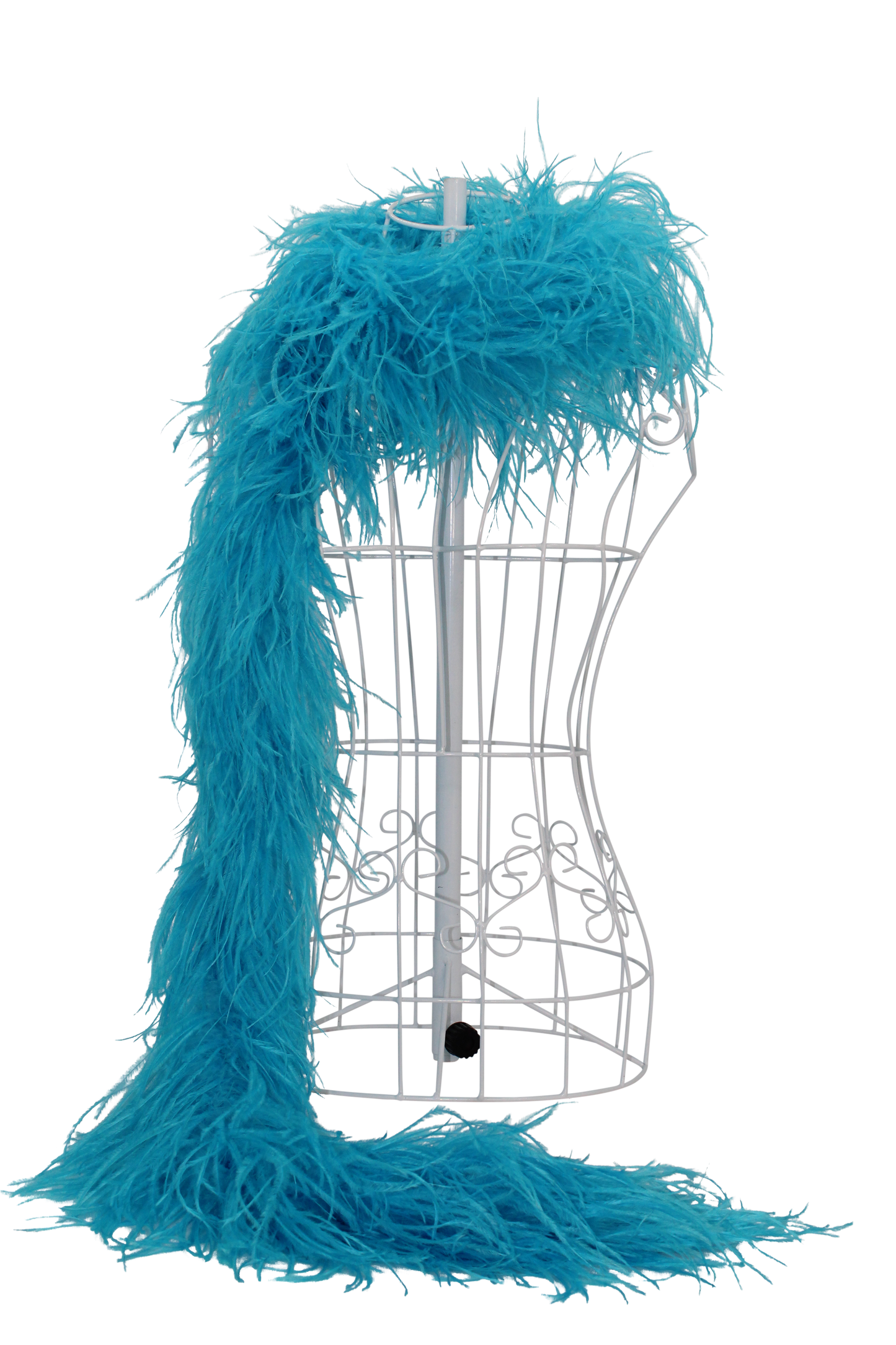 Feather Boa Ostrich H12 Aqua Blue