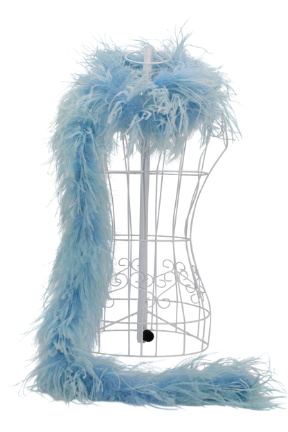 Feather Boa Ostrich H15 Sky Blue