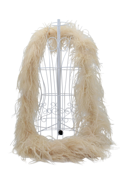 Feather Boa Ostrich H39 Beige