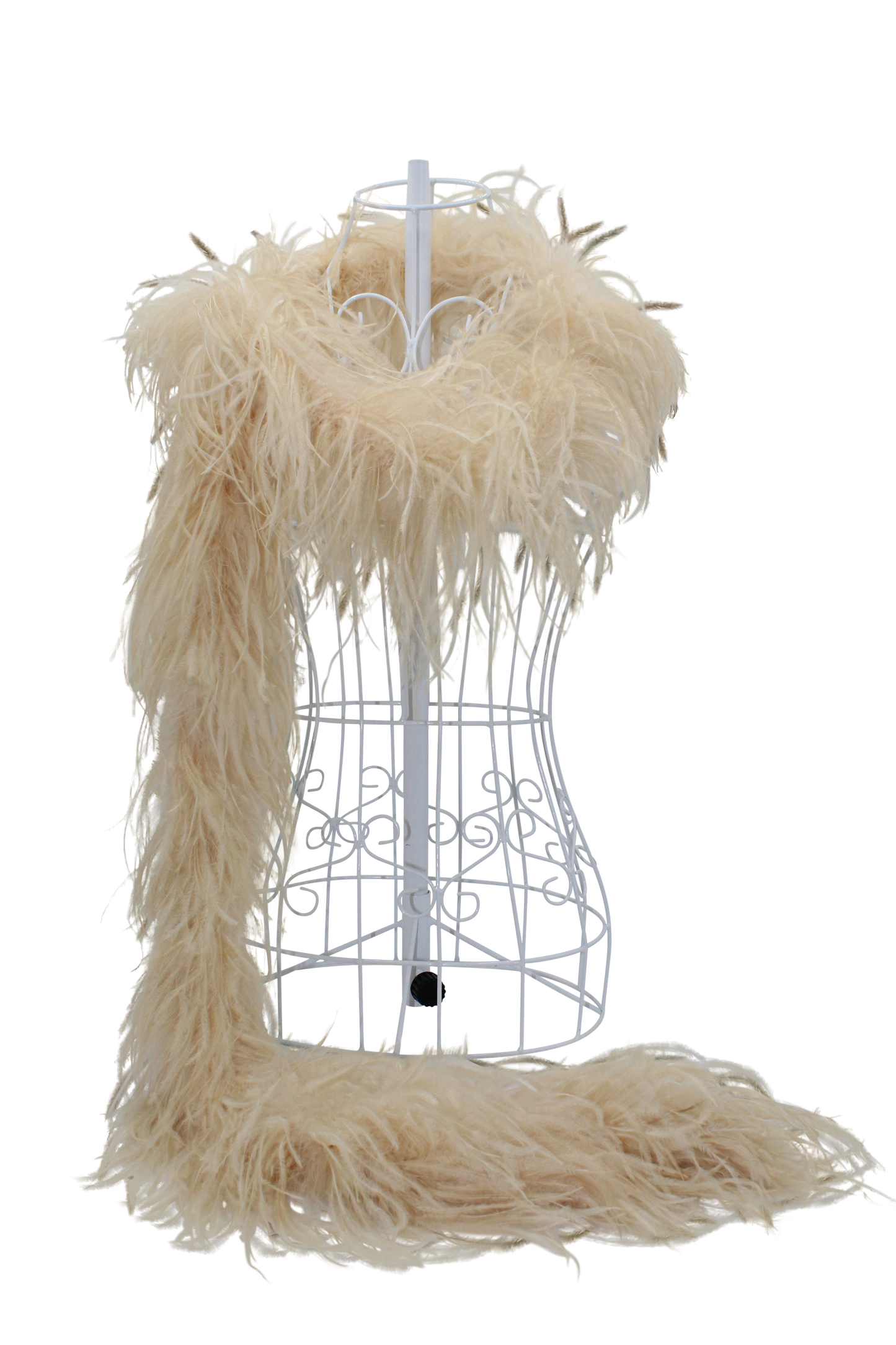 Feather Boa Ostrich H39 Beige