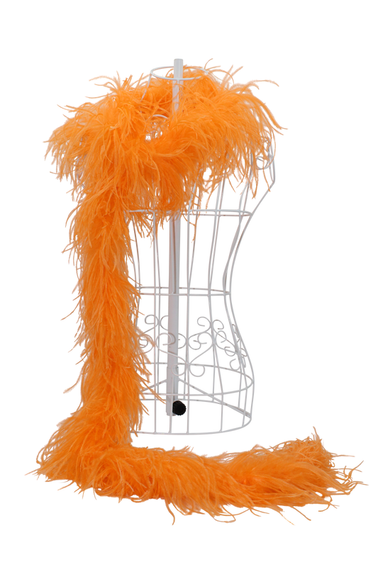 Feather Boa Ostrich H59 Light Orange