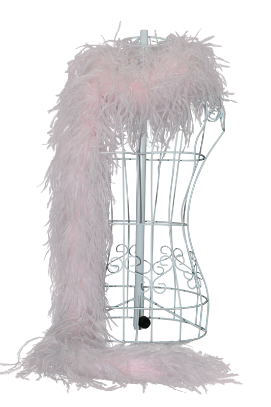 Feather Boa Ostrich H63 Light Pink