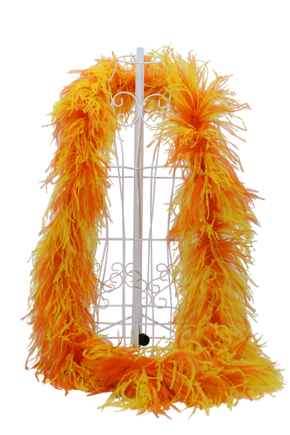 Feather Boa Ostrich Mix H36 Yellow & H62 Orange