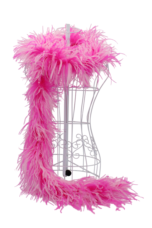 Feather Boa Ostrich Mix H69 Hot Pink & H64 Baby Pink