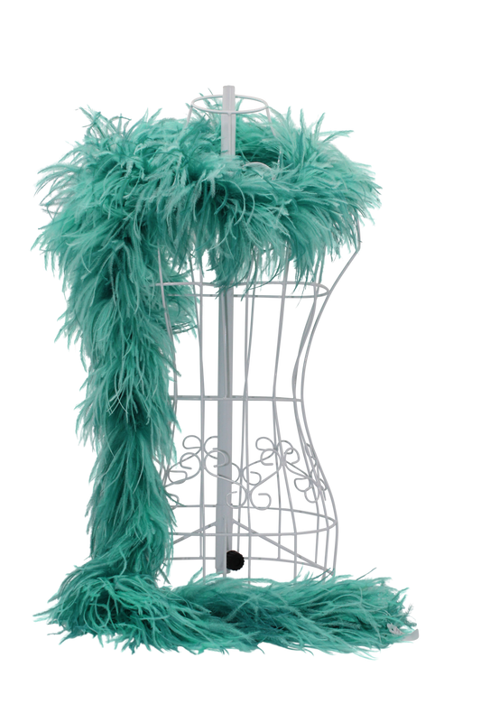 Feather Boa Ostrich Mix H6 Mint & H3 Teal