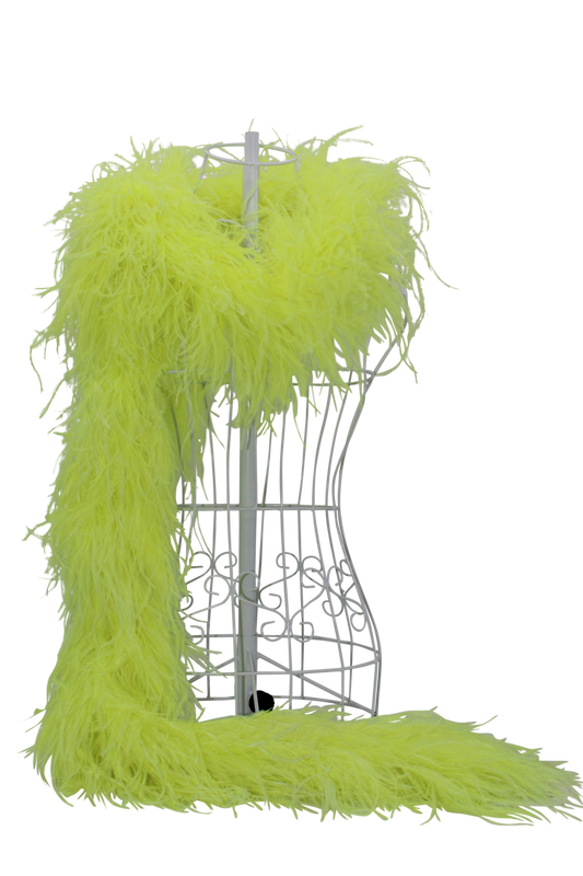 Feather Boa Ostrich Neon Yellow