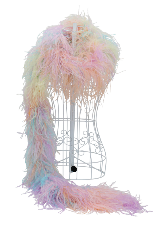 Feather Boa Ostrich Pastel Rainbow