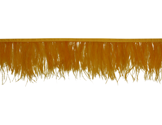 Ostrich Fringe 5-7" H38 Gold