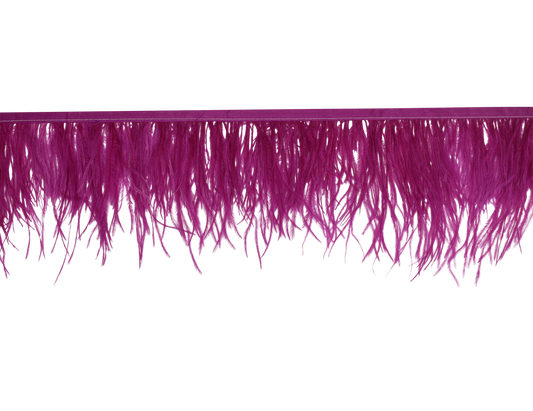 Ostrich Fringe 5-7" H52 Magenta