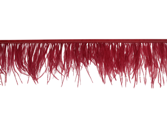 Ostrich Fringe 5-7" H57 Cranberry