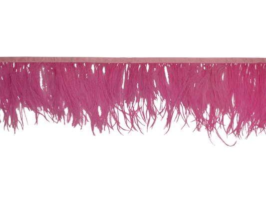 Ostrich Fringe 5-7" H65 Pink