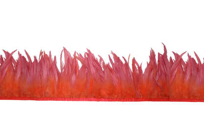 5-7” Schlappen Yards Bleach Dyed H111 Coral