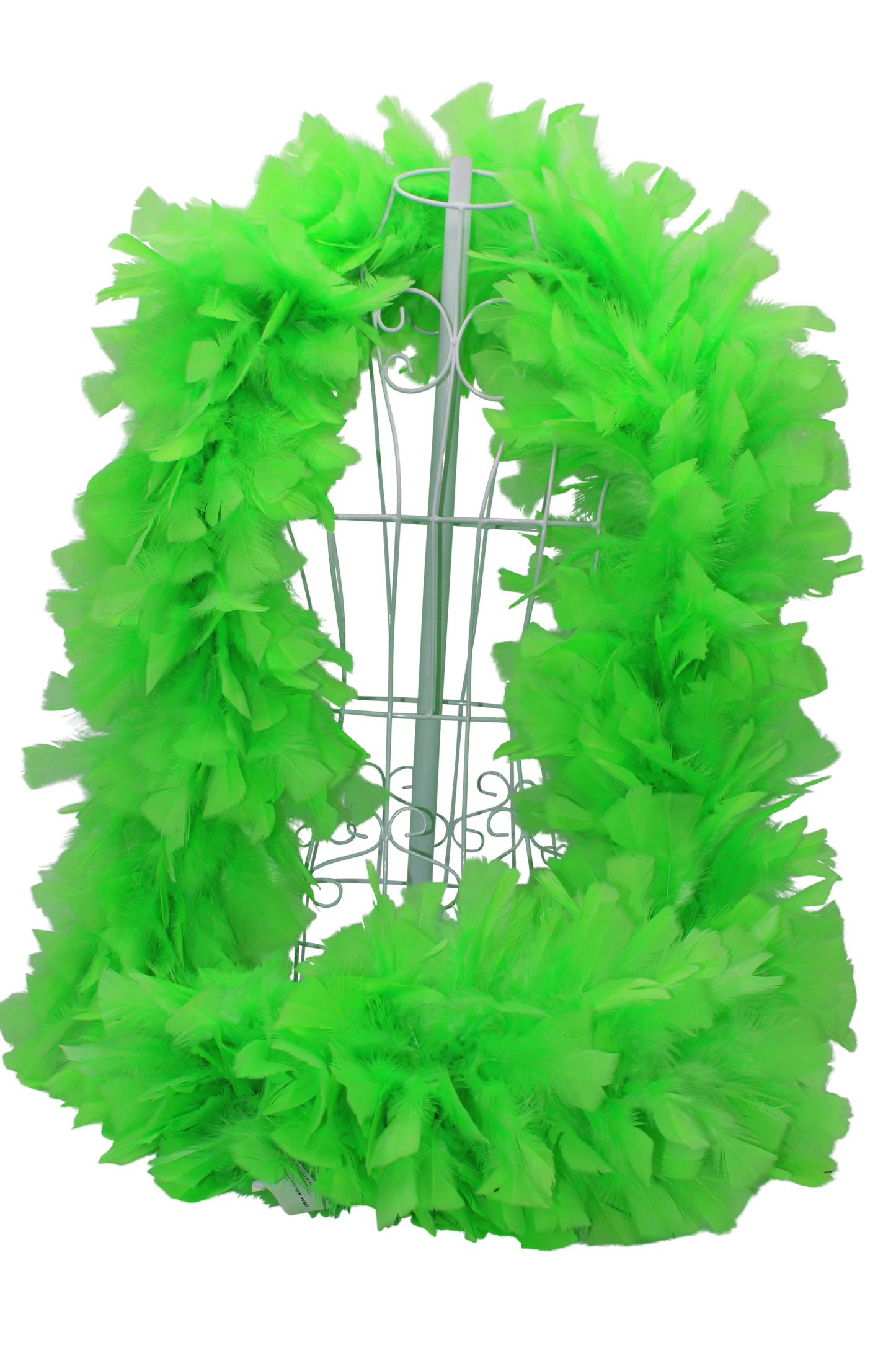 Feather Boa Turkey Ruff H101 Lime