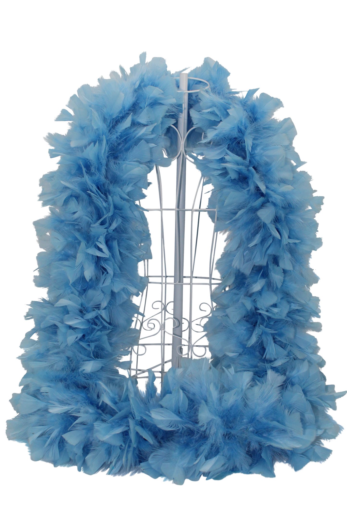 Feather Boa Turkey Ruff H15 Sky Blue