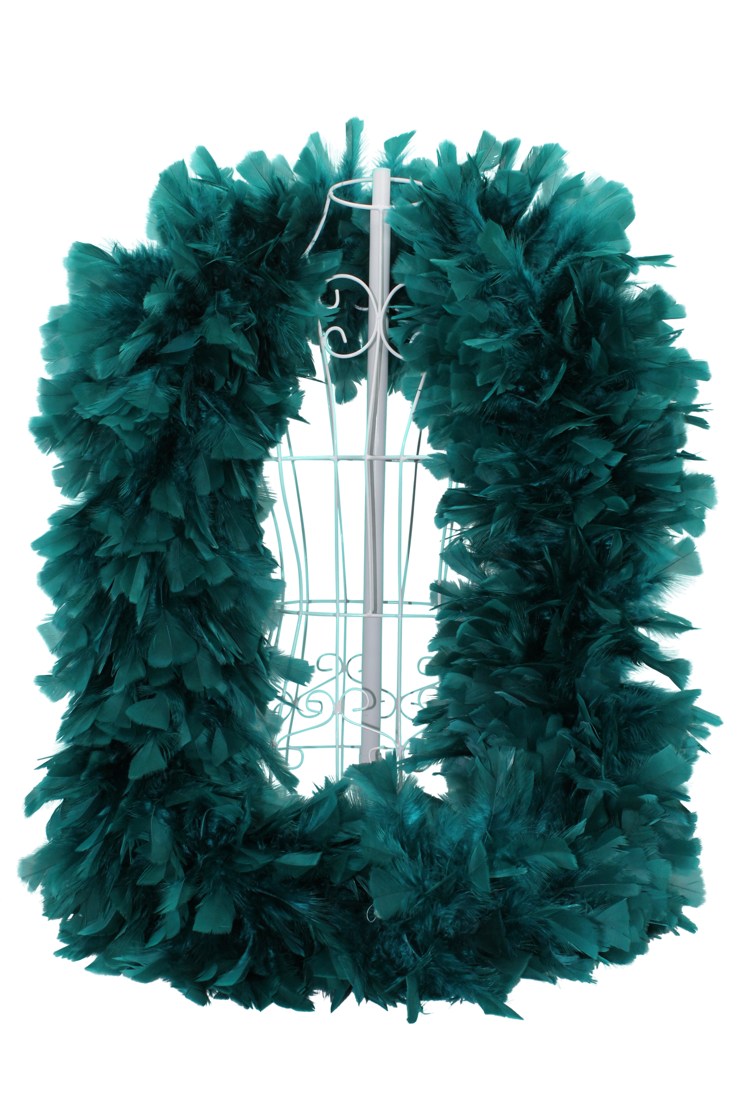 Feather Boa Turkey Ruff H3 Teal