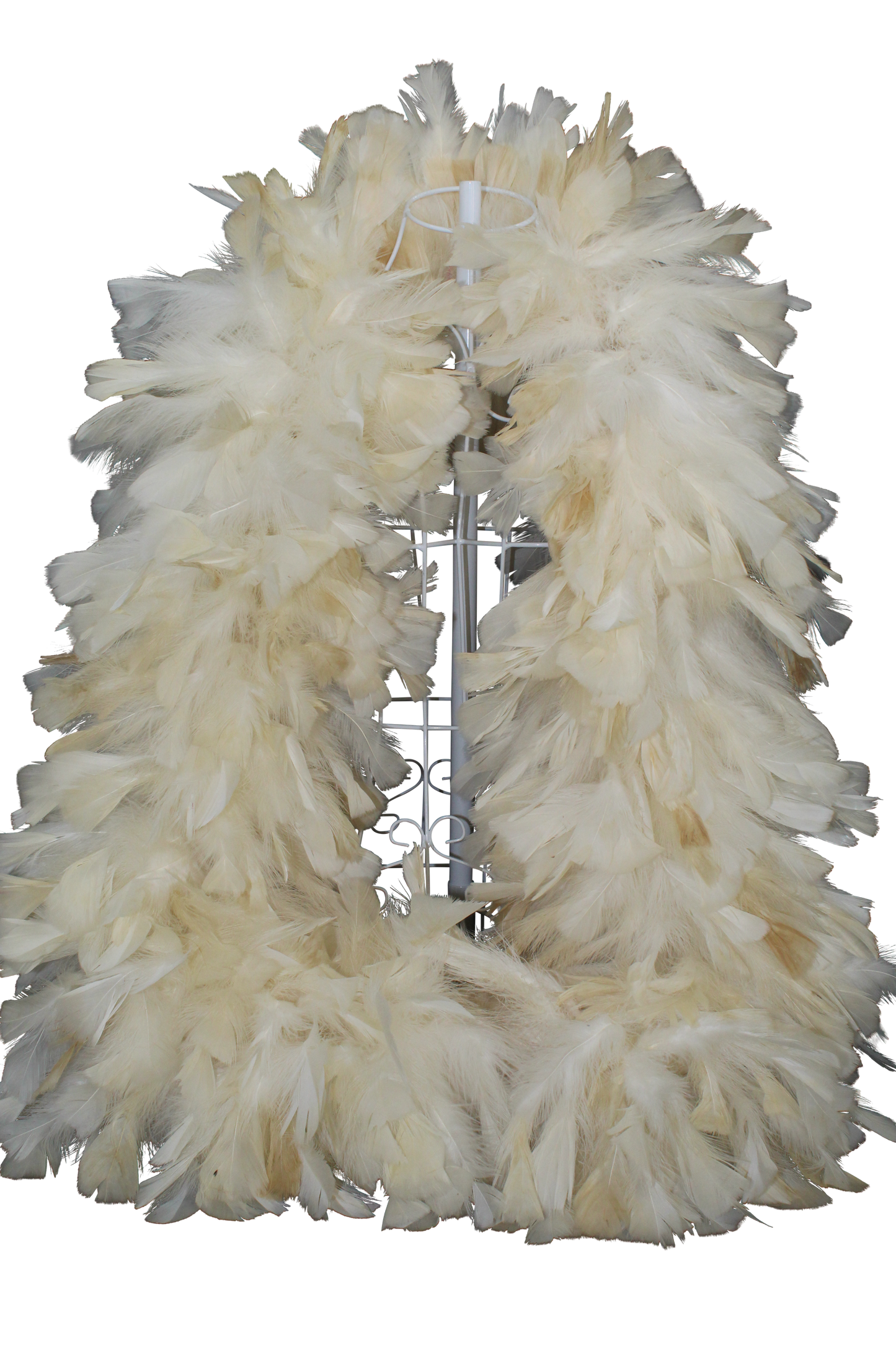 Feather Boa Turkey Ruff H33 Cream