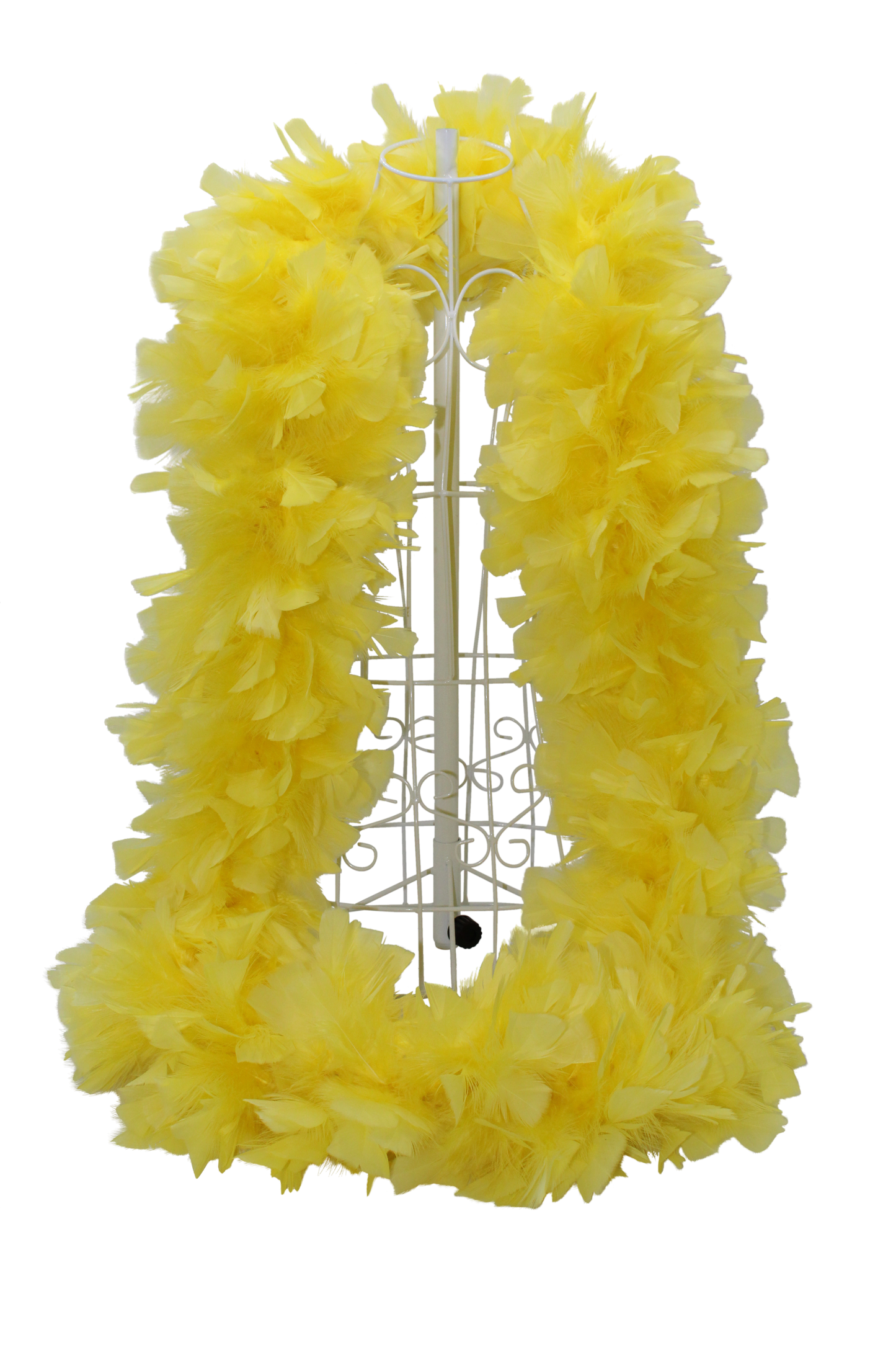 Feather Boa Turkey Ruff H36 Yellow