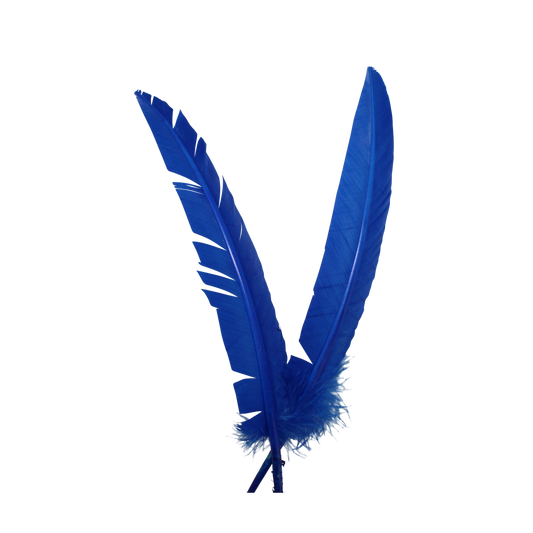 Turkey Quills Arrow Cut H17 Royal Blue