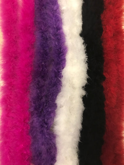 Feathers - Marabou Feather Boa - Burgundy - 6ft